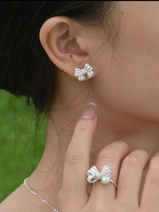 Bow Knot Stud Earrings