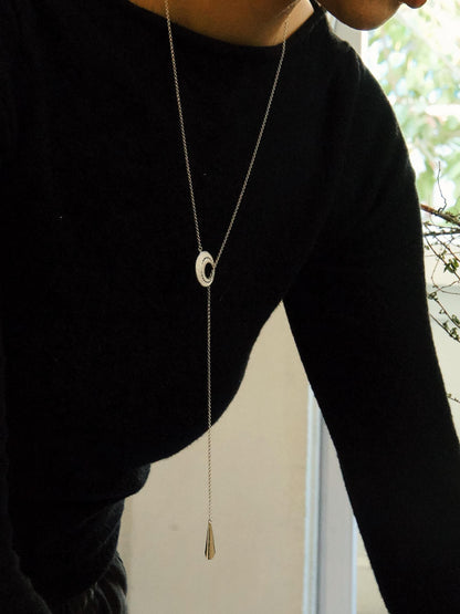 Moon Phases Filigree Necklace