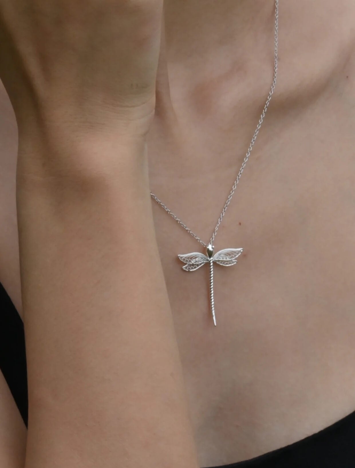 Dragonfly Filigree Necklace