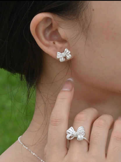 Bow Knot Stud Earrings