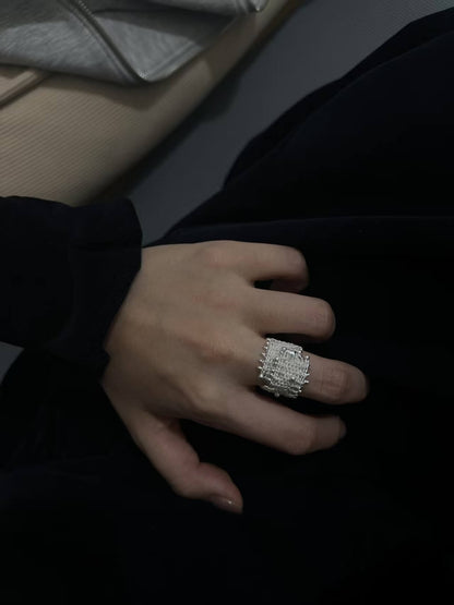 Weaving Light Ripples Filigree Ring