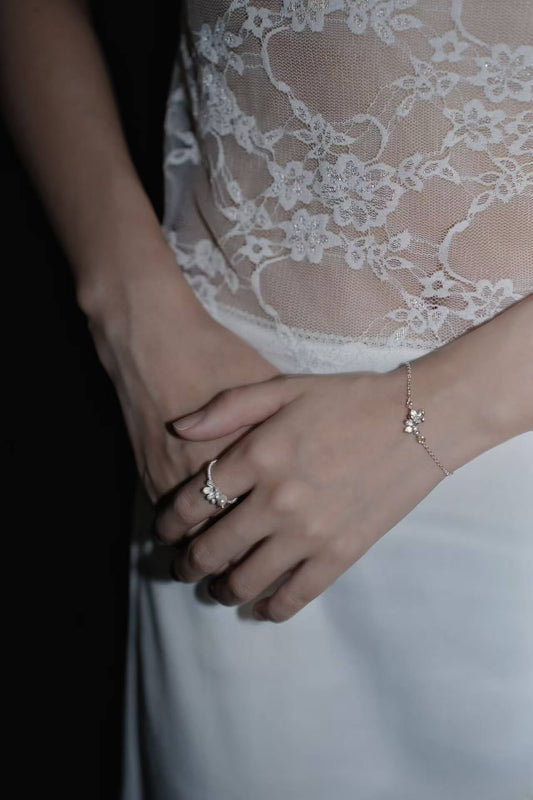 Sweet Osmanthus Pearl Filigree Ring