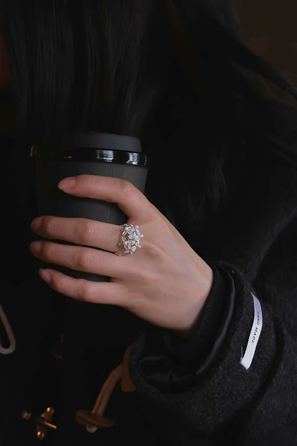 Hydrangea Filigree Ring