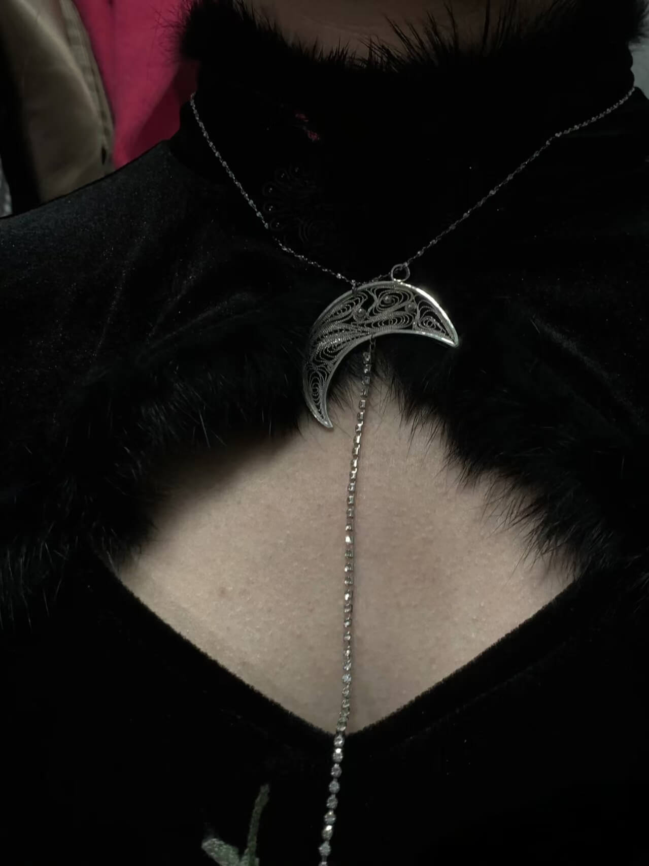 Dainty Moon Necklace