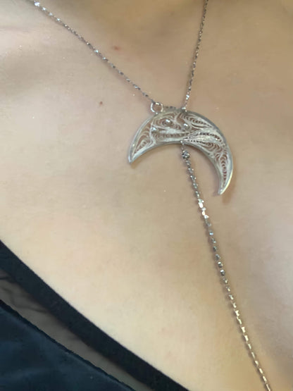 Dainty Moon Necklace